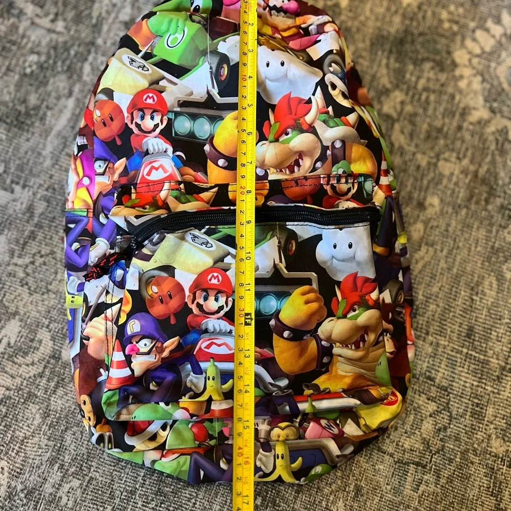 Super Mario Bros 3D All-Over Print Large Backpack 🎒